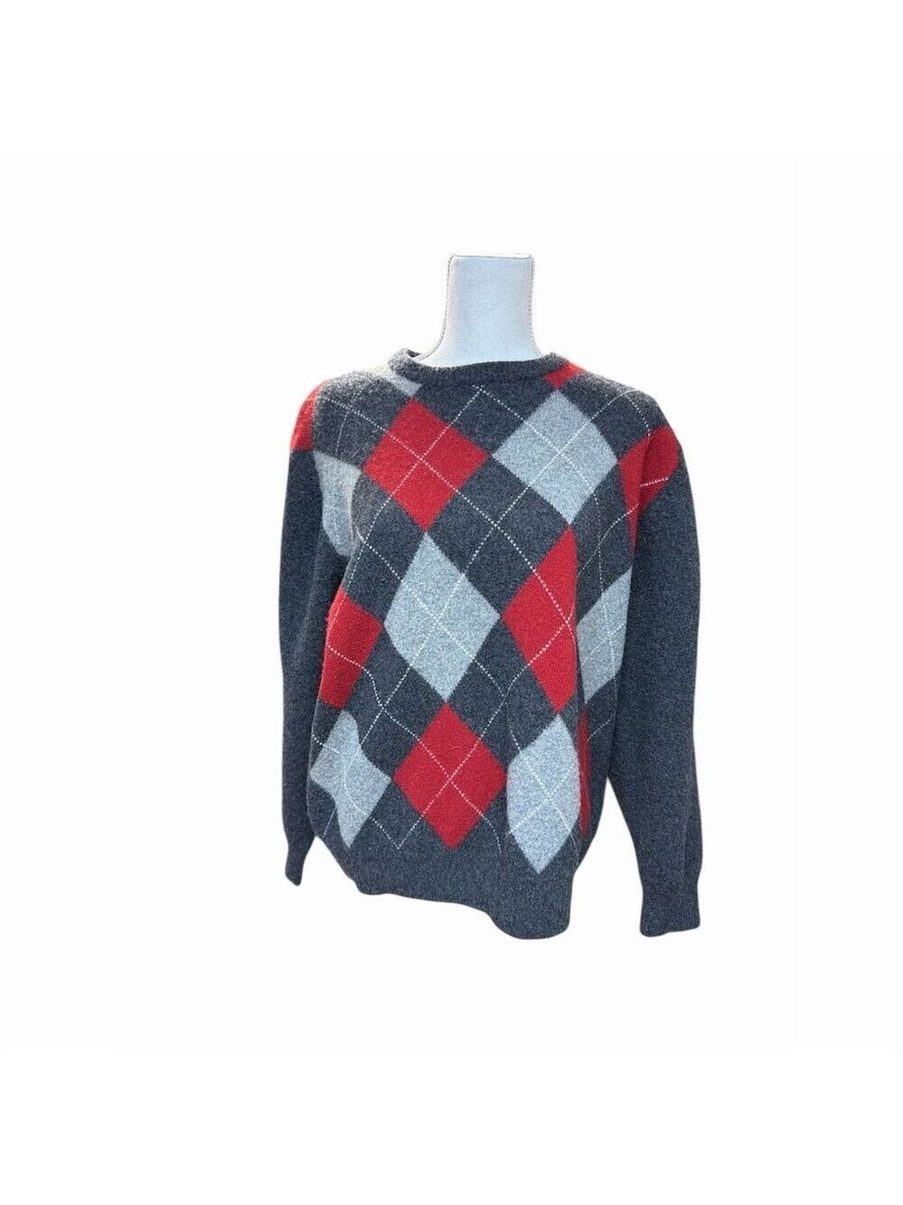 Jos. A. Bank Men's Argyle Pullover Sweater Multicolor Size L